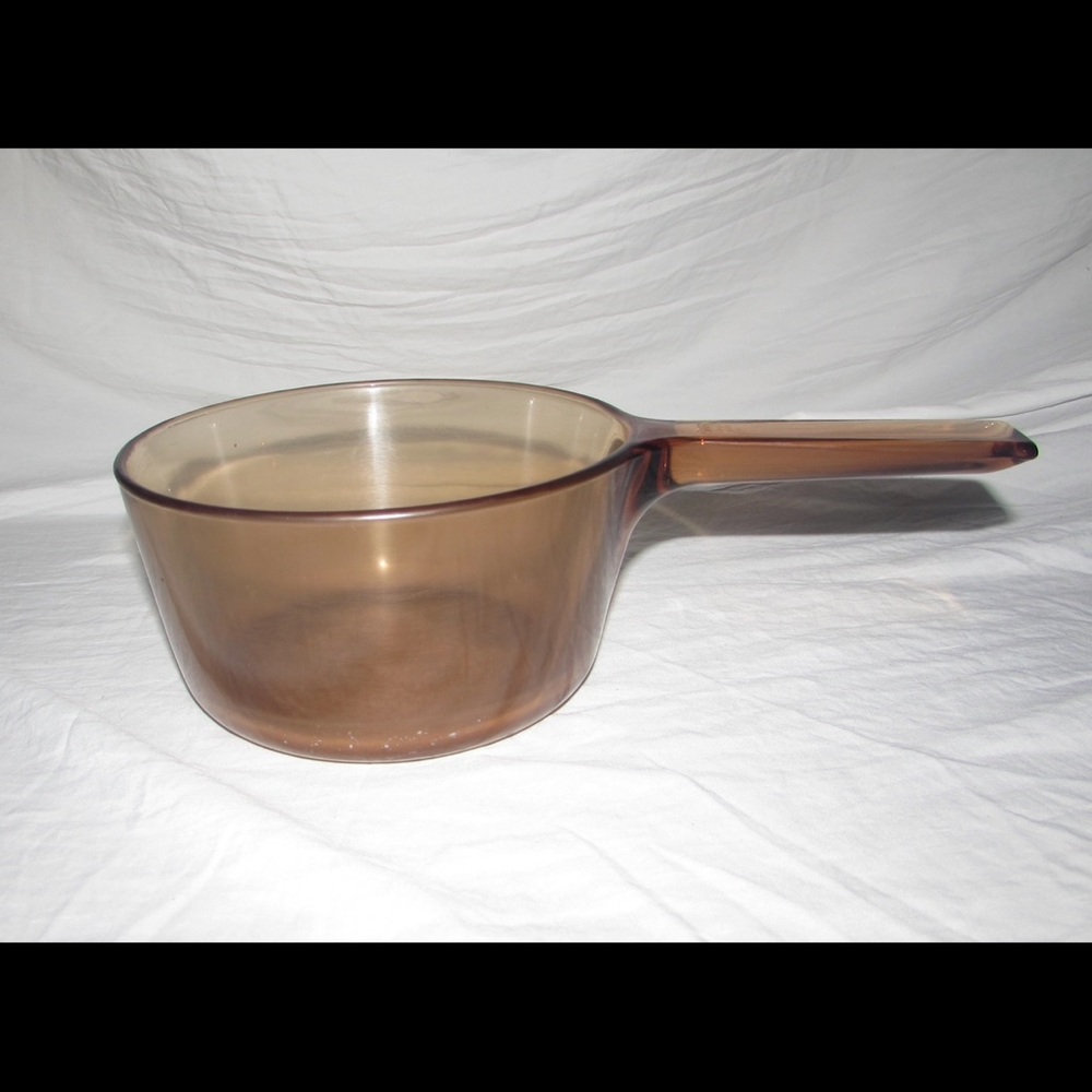 Vintage Vision Amber Glass Saucepan - Picture 4 of 9